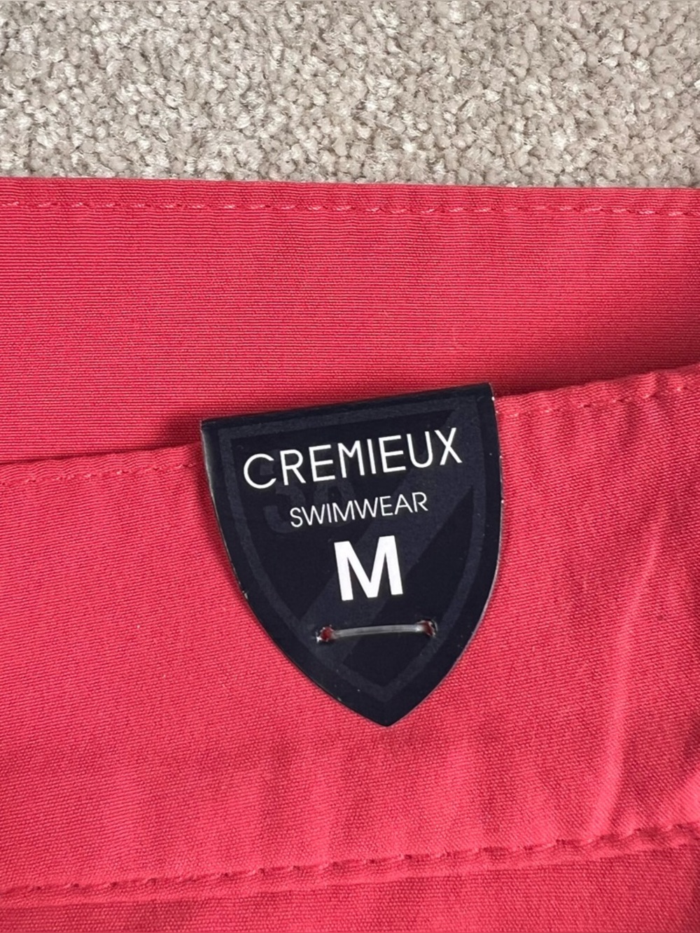 Cremieux Swim Trunks Caret Red NWT Men's Medium Beach Swimwear Vacation Pool - Picture 6 of 16